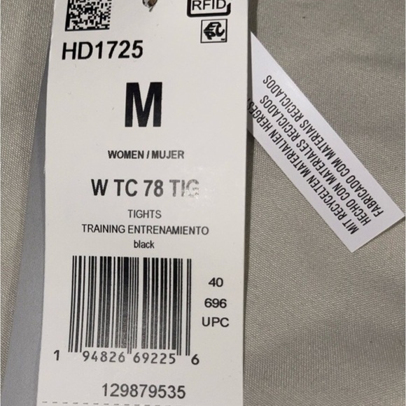 NWT adidas Women's Designed 2 Move 7/8 Tights high rise tight fit Aeroready med - Picture 16 of 16